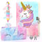 Anyfirst Diario Segreto Bambina con Lucchetto, Set di Taccuino in Peluche Include Un A5 Unicorno, Regalo 5 6 7 8 9 10 11 12 Anni, Colorato