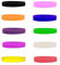 10 Pezzi di Braccialetti di Gomma Braccialetti in Silicone Accessori per Feste per Feste Sportive, Braccialetto Universale (10 Colori)