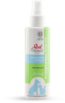Real Friends Duftwasser mit Talk-Essenz, Parfüm für Hunde und Katzen, ohne Alkohol und ohne Gas, ICEA-zertifiziert, Made in Italy, 125 ml