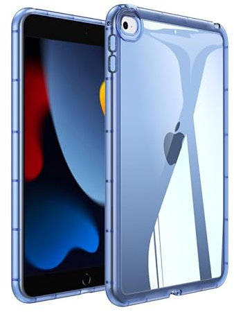 Funda para iPad Mini de 5ª/4ª generación, funda transparente suave para iPad Mini de 7.9 pulgadas 2015/2017, absorción de golpes, funda delgada y ligera, azul