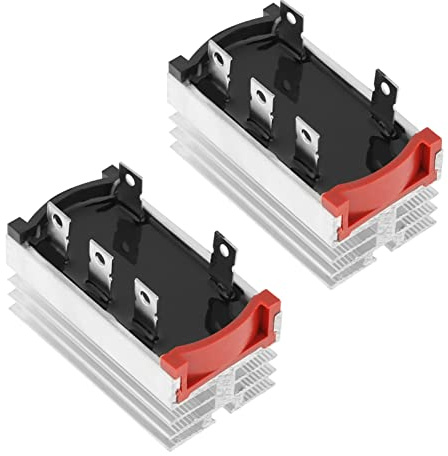 2 Stück Brücken Gleichrichter 3 Phasen Diode 50 Ampere 1200V Aluminium Hochleistungs Gleichrichter für Stromversorgungen, Volt Dioden Brückengleichrichter