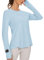 IECCP Rashguard UV Shirt Damen Langarm, Damen Surf Shirt Bademode, UV Schwimmshirt Damen UPF 50+ für Badeanzug und Surfen