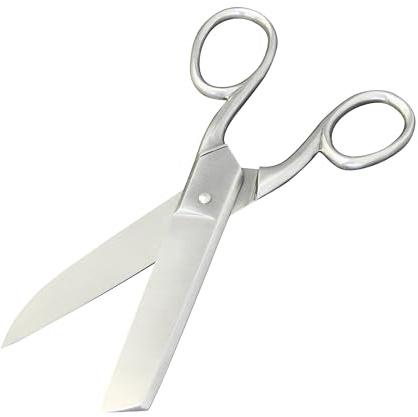 SPRINTIS - Buchbinderschere, ca. 180 mm lang, vernickelt, Schere,Messer, Leistenschere