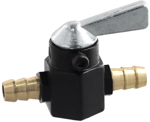 Rapidbok Universel Robinet D'Essence, 8mm Interrupteur de Robinet D'Essence Noir pour Scooter, Cyclomoteur et Moto - Facile à Monter et à Remplir de Carburant