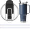 Jmoe USA 42oz, 35oz, 30oz, 26oz Replacement Straw Lid For Yeti Rambler With Handle | Fits Reduce 40oz Tumblers | Fits Hydroflask Traveler 32oz & 40oz | 2-in-1 Leak Proof Accessory (1-Pack)
