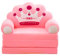 Weißer Kissenbezug, zusammenklappbar, Kindersofa, Rückenlehne, Sessel, 2-in-1-Klappsofa, niedliches Cartoon-faules Sofa, ohne Polsterung oder Polsterung, Standard-Kissenbezug, Großpackung (120 x 55 x