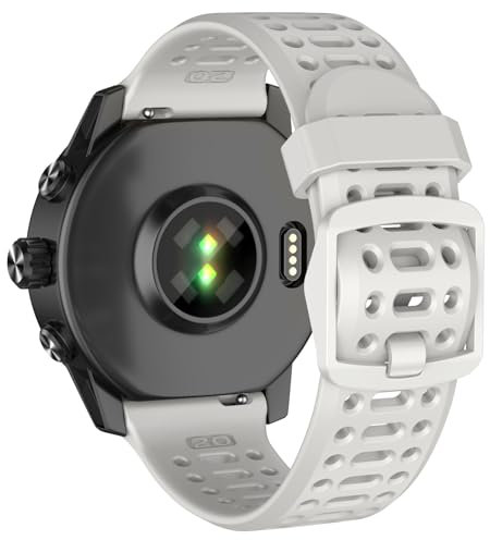 MYSNBKN 20mm Uhrenarmband für Coros Pace 2/ Apex 42mm/ Apex 2 Uhrenarmband, Ersatzarmband aus weichem Silikon für Coros
