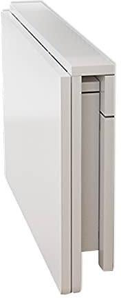 Schwebender Klapptisch aus weißem Holz, zur Wandmontage, klein, platzsparend, für Küche, Esszimmer, Computertisch, modernes Design