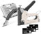 STAHLWERK Handtacker Set HTS-100 ST mit Tacker, Klammerentferner und jeweils 500 D-Klammern, U-Klammern und T-Nägeln
