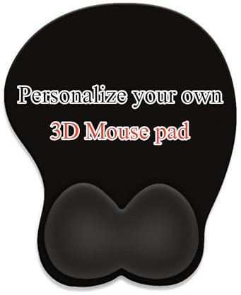 Personalisiertes Mauspad mit Foto, Text, Gaming-Mauspad, Büro, PC, Desktop, 3D, Silikon