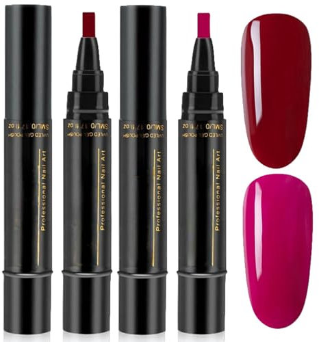 nail glue,super glue,2 Colors Nail Polish Pens,3 In 1 Gel Nail Polish Pen,Nail Art Pens,Nail Poli-sh Ge-l Pen,N-ail Varnish Pens,Nail Po-lish Gel for Women,Portable N-ail Art Graffiti P-en