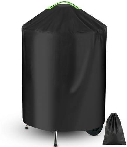 Grillabdeckung Wetterfest 600D,Reißfest,UV,Schutz vor Verblassen,Rost,Schimmel,Schutzhülle für Rundgrill,Oxford-Stoff grill abdeckung,Grill Abdeckhaube,Leicht zu reinigen und aufzubewahren（77*77*90cm）