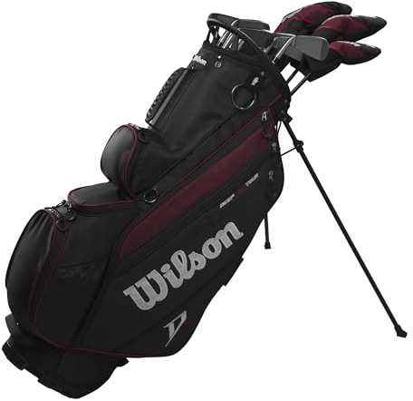 Wilson Deep Red Tour Complete Set with Stand Bag - Men's Righ Hand, Standard