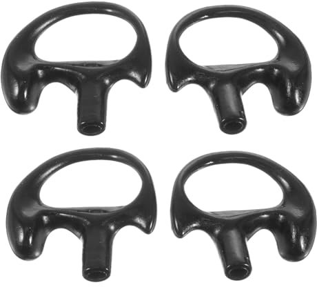 QUMIIRITY 2paare Silikon Ohrpassstück Für Akustikschlauch Ohrhörer Schwarze Ersatz-ohrstöpsel Langlebig Und Komfortabel Geeignet Für Audiokits