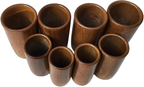 8 Stück Karbonisierter Bambus Holzkohle Cs Schröpfen Massage Set Akuputure Medizinisches Vakuum Stress Relief