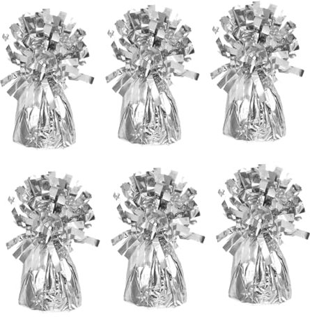 JECOMPRIS 6pezzi Pesi Per Palloncini Avvolti in Plastica Da Unità Per Archi Di Palloncini Centrotavole e Decorazioni Per Compleanni e Matrimoni