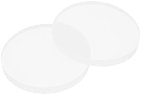 PATIKIL Patins Anti-Dérapants pour Table en Verre, 10Pcs 25mm Dia x 3mm Épais Patins en Silicone Transparents pour Cadre Photo Meubles Armoires De Cuisine Bricolage Loisirs Créatifs, Blanc