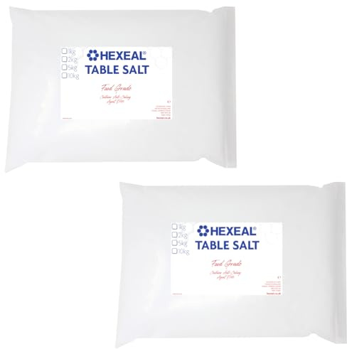 Hexeal Table Salt 10kg – 10kg Bag of Table Salt for Cooking and Seasoning | 10kg - For Everyday Culinary Use, Enhancing Flavors in Your Favorite Dishes