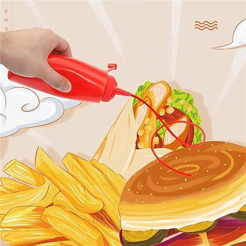 Sxhlseller Gefälschte Spray-Ketchup-Flasche, Einfach zu Bedienende Streich-Salatflasche, Lustiges Partyzubehör für den Aprilscherz