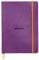 RHODIA 117750C - taccuino mOrobido Bullet Journal Goalbook VIOLA - A5 14,8X21cm - Puntinato DOT - 240 pag. - Carta Clairefontaine AvOroio 90g/m² - 2 nastri, chiusura con elastico - Simil Cuoio