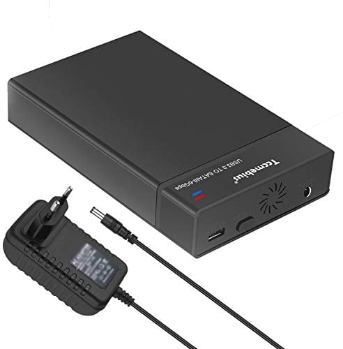 Tccmebius TCC-S863-DE USB 3.0 vers SATA Externe Boîtier de Disque Dure pour 2,5 3,5 Pouce SATA I/II/III et SSD (Max de 20TB), Soutenir UASP et Fonction de Veille Automatique, Installation sans Outil