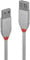 LINDY 5m USB 2.0 Type A Extension Cable, Anthra Line, Grey