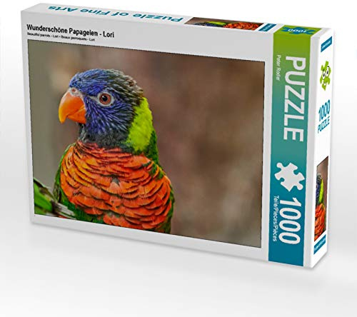 CALVENDO Puzzle Wunderschöne Papageien - Lori | 1000 Teile Lege-Größe 64 x 48 cm Foto-Puzzle für glückliche Stunden