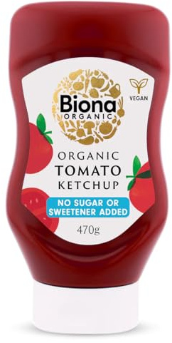 Biona Tomato Ketchup - No Added Sugar -Squeezy Organic