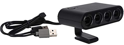 ASHATA Controller Adapter, DREI-in-Eins-Griff für NGC zu Switch-Adapter Konverter für NGC/wiiu/pc/Switch, Plug & Play, Keine Treiber erforderlich, Haltbarkeit