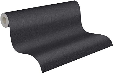 Livingwalls Daniel Hechter Design-Tapete - Strapazierfähige Vliestapete einfarbig -10,05 m x 0,53 m - Schwarz - Made in Germany – 379522