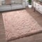 Paco Home Kunstfell Fellteppich Imitat Teppich Hochflor Sitzkissen Herzform Rund Fell Form, Grösse:120x170 cm, Farbe:Rosa