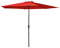 habeig Sonnenschirm Marktschirm Kurbelschirm 300cm in lila, rosa oder rot 3m mit 6 Streben (Rot #53021)