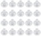ECSiNG 20 Stück Jalousie-Unterschienen-Knopfstopfen Transparente Horizontale Jalousien-Unterschienen-Leiterschnur-Knopfstopfen Lochdurchmesser 5/16 für Jalousien Außendurchmesser 6 mm Höhe 3 mm