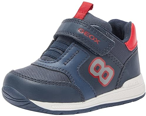 Geox Baby B Rishon Boy A Sneaker, Navy Red C, 3 UK Child