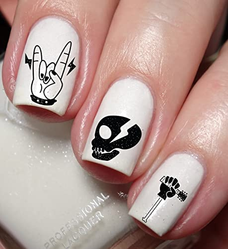 Hard Rock Music Nail Art Decal Sticker
