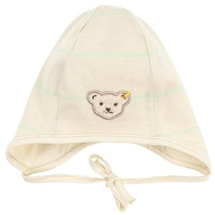 Steiff Baby - Jungen Mit Bindebänder Mütze, Eggnog, 41 EU