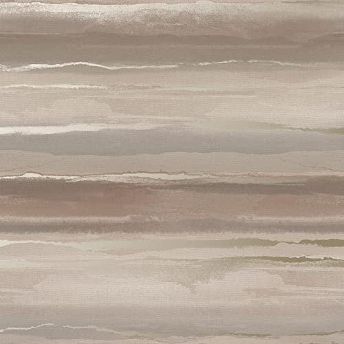 RASCH Limited Horizon Modern Tapete - Wallpaper für Zuhause, Wohnzimmer, Küche, Schlafzimmer, Dekoration, Büro - Metallic Tapete mit Wunderschöne Landschaft und Metallischen Elementen