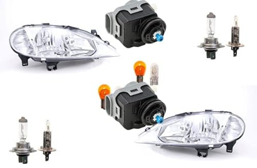Johns, Scheinwerfer passend für Renault Megane I 99-03 Leuchtmittel Li Re m. Stellmotor