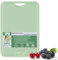 Litimkat Tabla de cortar de TPU, con ranura para jugo, tablas de cortar flexibles resistentes a los arañazos, tabla de cortar delgada, apta para lavavajillas, mango de fácil agarre (verde)
