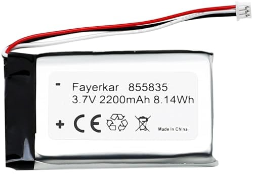 Faryerkar 3.7V 2200mAh Li-ion Battery for Logitech G933, G533, G935, G933S, G533S Wireless Artemis Spectrum Gaming Headset Battery Replacement, Compatible with 533-000132