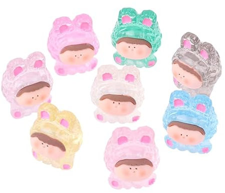 SUMKTO 1PC Niedliche Anime Bunte Kaninchen Mini Blind Tasche Spielzeug Mystery Box Guess Bag Action Figur Puppen Dekoration, (Farbe zufällig)