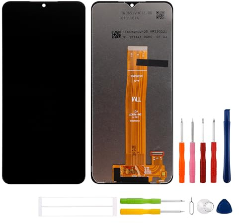 swark Écran LCD 6,5 compatible avec Samsung Galaxy A04s (noir sans cadre) Écran tactile LCD de rechange + kit d'outils
