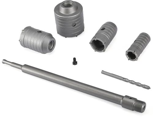 Gedlex Brocas Hormigón, Corona Taladro 68mm 50mm 40mm 30mm, Sierra Perforadora SDS Plus 330mm, para Ladrillos, Cemento, Piedra