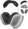 MMOBIEL Silikon-Schutzhülle für AirPods Max Kopfhörer Clear Soft TPU Ohrmuscheln Abdeckung, Silikon Ohrpolster Hülle, Kopfbandabdeckung - Anti-Kratz weicher Silikonschutz – Schwarz