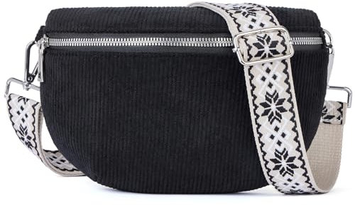 Roulens Kleine Damen Umhängetaschen,Elegant Bauchtasche Damen,Umhängetasche aus Veganes PU Leder,Crossbody Bag Damen,RFID Blockierung Kartenschlitz Brusttasche mit Verstellbar Abnehmbar Breiter Gurt