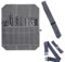 MADGININE Knife Roll Knife Bag Chef Knife Bag Knife Roll Bag 7 Knife Slots Waterproof and Wear-Resistant Foldable Knife Storage Bag and Binding Buckle Suitable for Travel and Home Storage (Gray)