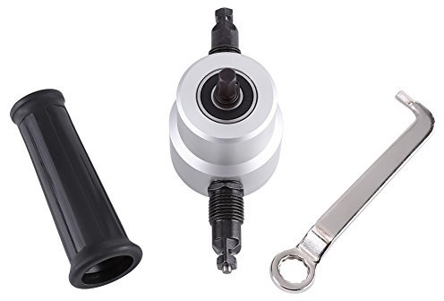 Doppelkopf-Blechschneider, Elektrische Bohrmaschine, Knabber-Schneidwerkzeug-Set