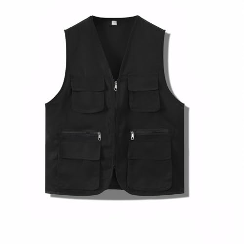 Cicilin Volunteer Gilet Sans Manche Multifonctionnel Homme Femme, Gilet de Travail Respirant avec Multipoches, Veste Utilitaire pour Bénévoles, Polyvalent et Léger