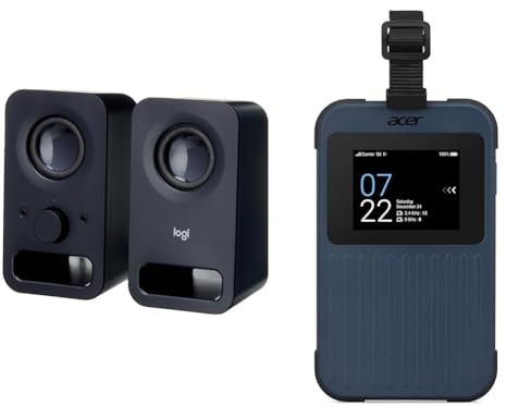 Logitech Z150 PC Speaker, & Acer Connect Enduro M3 5G Router/Mobile