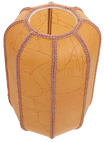 HOMSFOU Chinesischer Vintage Lampenschirm Nachttisch Stehlampe Antiker Lampenschirm Ersatz Dekorativer Retro Für Wohnraum Pendelleuchte